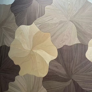 Parquet en bois massif de noyer de conception Lotus, épaisseur de 15 mm, parquet en bois d'ingénierie multicouche, design moderne, salon - Product Image 1