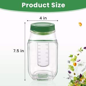 Pot à salade en plastique à couches verticales en gros, pot à salade intégré, bocal de stockage de salade, bouteille de stockage pour la conservation de la fraîcheur - Product Image 4