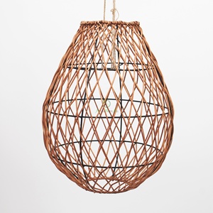 Lámparas de ratán redondas minimalistas ecológicas modernas, estilo de mediados de siglo, decoración del hogar, diseño tradicional, venta al por mayor - Product Image 3