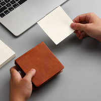 Bloc-notes en cuir créatif d'approvisionnement d'usine avec logo personnalisé bloc-notes de bureau d'affaires presse-papiers de notes autocollantes