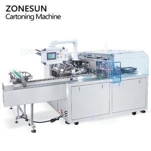 ZONESUN-Máquina de encuadernación de crema facial cosmética horizontal automática, caja de papel, sellador de erección, forma de botella - Product Image 6