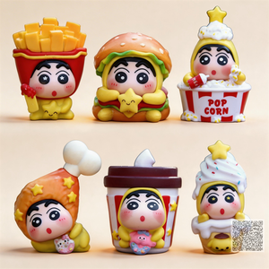 Figura de Niño Japonés Kawaii, Mascota de Comida Rápida, Juguete para Restaurante, Promoción de Comidas Infantiles, Premio en Cápsula Gashapon - Product Image 1