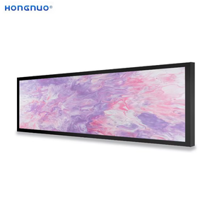 HONGNUO Pantalla <span class=keywords><strong>de</strong></span> Barra Estirada <span class=keywords><strong>de</strong></span> 19.4 Pulgadas <span class=keywords><strong>de</strong></span> Alto Brillo, Compatible con Múltiples Formatos, Reproductor <span class=keywords><strong>de</strong></span> Video <span class=keywords><strong>MP4</strong></span> AVI MP3, Pantalla LCD con Sistema Android - Product Image 2
