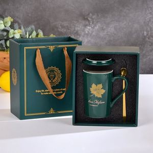Lot de tasses à café en céramique uniques pour la Saint-Valentin, avec cuillère, coffret cadeau, souvenirs de mariage pour invités, personnalisables UV, durables - Product Image 2