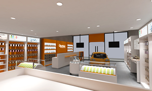 Vendita calda negozio di marca infissi di vetro luce a LED armadietto cellulare cellulare Display vetrina per auto - Product Image 6