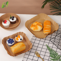 Papier sulfurisé antiadhésif pour friteuse à air, idéal pour la cuisson, la grillade, le rôtissage et la préparation des aliments résistants à la graisse