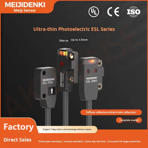 Kakusense ультратонкий ESL фотоэлектрический датчик инфракрасного диффузного отражения через луч для обнаружения присутствия и позиционирования - Product Image 2