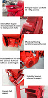 Décortiqueuse d'arachides multifonctionnelle de qualité industrielle / Machine à décortiquer les arachides pour la vente en gros