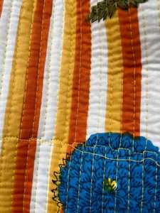 Sac fourre-tout matelassé en coton, élégant, imprimé traditionnel, moderne, utilitaire, pour le shopping, les voyages, sac à bandoulière - Product Image 5