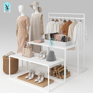 Toko ritel pakaian rak pajangan garmen rak baju desain Interior furnitur toko pakaian - Product Image 3