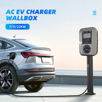 Nouvelle borne de recharge murale Chuhan 7KW 11KW 22KW GBT Type 1 Type 2 pour voitures électriques domestiques 16A 32A