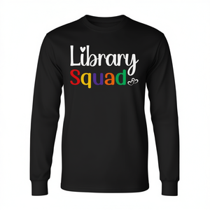 T-shirt à manches longues Library Squad pour bibliothécaires et spécialistes des médias - Product Image 2
