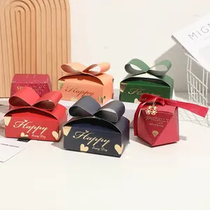 Manufacturer High Grade DIY Retangular Paper Holiday Baby Shower Wedding Gift Candy Box with 3D Butterfly