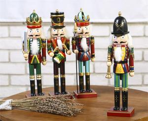 Nouveau design de décoration de cadeaux de Noël <span class=keywords><strong>30</strong></span> <span class=keywords><strong>cm</strong></span> <span class=keywords><strong>Casse</strong></span>-<span class=keywords><strong>Noisette</strong></span> en bois de 12 pouces Ornements de soldat - Product Image 6