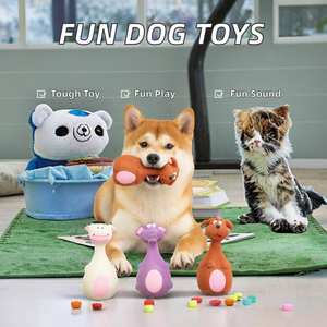 Juguete Masticable para Mascotas, Resistente a Mordidas, de Látex TPR, Divertido, con Sonido, para Perros, Interactivo, para Cachorros, para Masticar en Interiores - Product Image 2