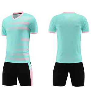 Adults Training Football Jerseys Sweatshirt Soccer Sportwear Custom Logo Quick Drying Breathable T-shirt Sets 100% Polyester - Product Image 6