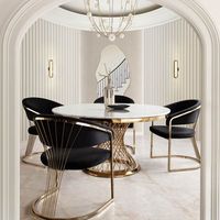 Chaise moderne nordique en velours noir et blanc Chaise de salon et de salle à manger de luxe avec cadre en métal doré poli