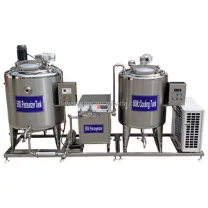 Boa Qualidade Máquinas Lácteas Linha De Iogurte 500L Produção De Queijo Pequena Máquina De Pasteurização De Leite