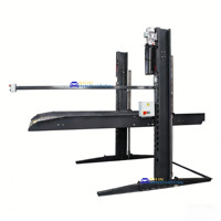 Élévateur de stationnement hydraulique à 2 montants homologué CE, capacité 2700 kg, empileur de voitures à double niveau pour système de stationnement compact pour garage domestique