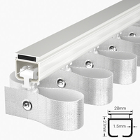 Rail de rideau coulissant à ondulation de bonne qualité à l'intérieur du tuyau en PVC Rail de rideau à ondulation