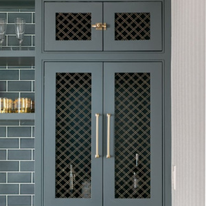 Treillis métallique décoratif tissé en acier inoxydable personnalisé haut de gamme vieux Bronze or <span class=keywords><strong>maille</strong></span> décorative pour le pliage de porte d'armoire à la maison - Product Image 4
