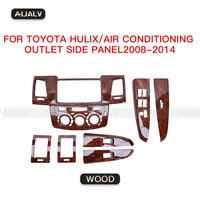 Accessoires au Prix d'Usine Cache Tableau de Bord en Plastique pour TOYOTA FORTUNER Hilux VIGO 2008-2014 Garniture Intérieure en Bois de Pêcher