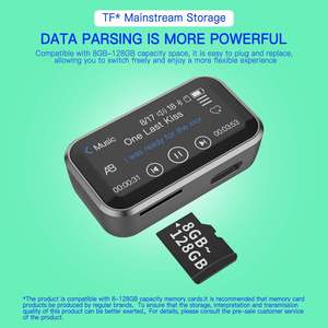 เครื่องเล่น MP3 ขนาดเล็กแบบหนีบหลัง 1.47 นิ้ว, ความจุ 128GB เสียงคุณภาพสูงแบบไม่สูญเสียข้อมูล พกพาสะดวก พร้อมลำโพง 3 มิติ และแบตเตอรี่ใช้งานได้นาน 20 ชั่วโมง - Product Image 5