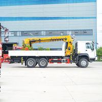 Camion-grue Howo 6x6 à transmission intégrale, 12 tonnes, avec grue télescopique, le plus vendu en Chine pour l'exportation