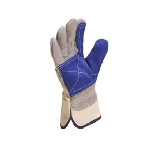 Gants de protection en cuir de qualité professionnelle Delta Plus DS202RP, imperméables, double paume, ambidextres, sécurité, anti-vibrations - Product Image 1