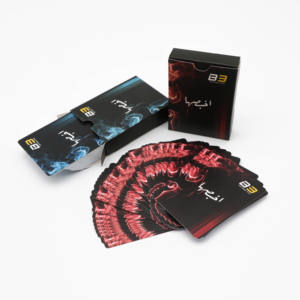 Échantillon <span class=keywords><strong>gratuit</strong></span> Conception personnalisée Impression <span class=keywords><strong>Jeu</strong></span> de table <span class=keywords><strong>32</strong></span> <span class=keywords><strong>cartes</strong></span> <span class=keywords><strong>Jeu</strong></span> de société Poker Baloot Logo personnalisé Baloot Carte à jouer - Product Image 4