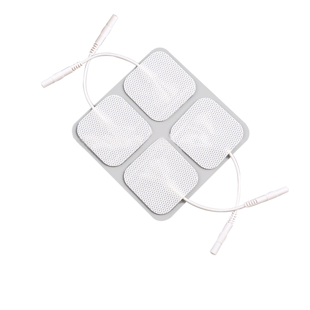 Self-Adhesive 5*5cm Non-woven Fabric Electrode Tens Unit Pads 2.0/2.5mm Line for Class I Medical Device Physical Therapy