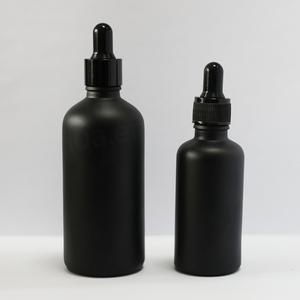 Round Shoulder Black Glass Dropper <b>Bottles</b> 10ml 20ml 30ml 50ml Refillable Dropper <b>Bottles</b> - Product Image 1