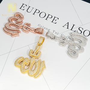 Hip Hop Rock Fire China joyería al por mayor chapado en oro latón AAAAA + Cubic Zirconia moda Iced Out colgante <span class=keywords><strong>Gif</strong></span> para hombres y mujeres - Product Image 4