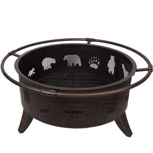 Vente directe en gros – Panier de barbecue multifonctionnel 2-en-1 et foyer extérieur - Product Image 2