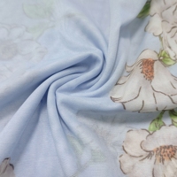 Tissu en maille tricotée Spandex/Polyester imprimé, respirant, léger et durable, à motif floral, personnalisable, de haute qualité, vente en gros
