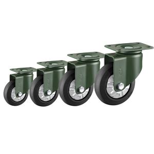 <span class=keywords><strong>3</strong></span> 4 5 Polegada Industrial Carrinho De Borracha Rodas para Bancada Projeto Giratória Bloqueio Rodízios Heavy Duty Rodízio Rodas com Freio - Product Image 1