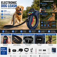 PD 800 Wiederaufladbare Wasserdichte Elektronische Hundeleine für Katzen & Hunde mit Fernbedienung, Automatischem Trainingsmodus und Spannungserkennung