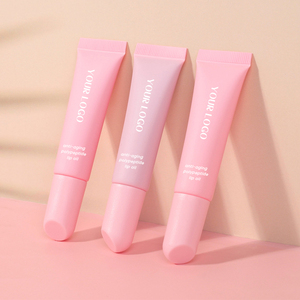 Nuevos cosméticos Aceite de semilla de Camelia Etiqueta privada Bálsamo labial Brillo labial Aceite Logotipo personalizado Hidratante Bálsamo labial de polipéptido rosa - Product Image 4