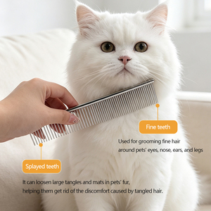 Ensemble de brosses pour animaux 2026 avec sac de rangement – Outils de toilettage pour le nettoyage des poils, brosses anti-poils pour chats et chiens - Product Image 5