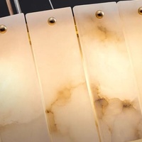 Lustre en albâtre naturel espagnol, style luxe léger, pour salon, chambre à coucher, éclairage intérieur moderne pour la maison