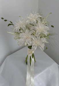 Bouquet di Fiori con Perline Lily 2026, Decorazione per Natale e Capodanno, Arredamento per Casa e Fioristi, Bouquet da Sposa - Product Image 5