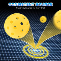 Pickleball Durable USAPA Approuvé 40 Trous Rotation Extérieure 2025 Shine Fast 40 Pickle Ball Balles de Pickleball Professionnelles Sans Soudure