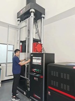 Equipo de Prueba de Materiales Universal de 300kn, Máquina de Prueba de Fatiga Hidráulica de Cuatro Columnas para Pruebas de Tracción
