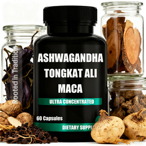 อาหารเสริมสมุนไพรสำหรับผู้ชายซูเปอร์ฟู้ด Maca PLUS แคปซูลเสริมพลังงานสำหรับผู้ชายรากมาคาสีดำสูตรเพนนิสขนาดใหญ่ - Product Image 1