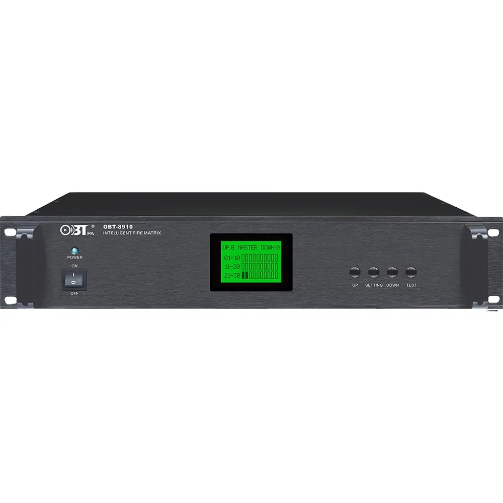 Alamat Publik Sistem PA Alarm Suara Mesjid Audio Sound Music System OBT-8910 Intelligent Fire MMatrix