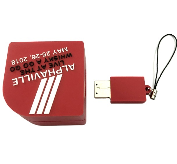 Customized Shape PVC USB Flash Drive Logo Printing Data Loading Type-C/Andor Compatibility Rotation Case-64MB~128GB Capacity