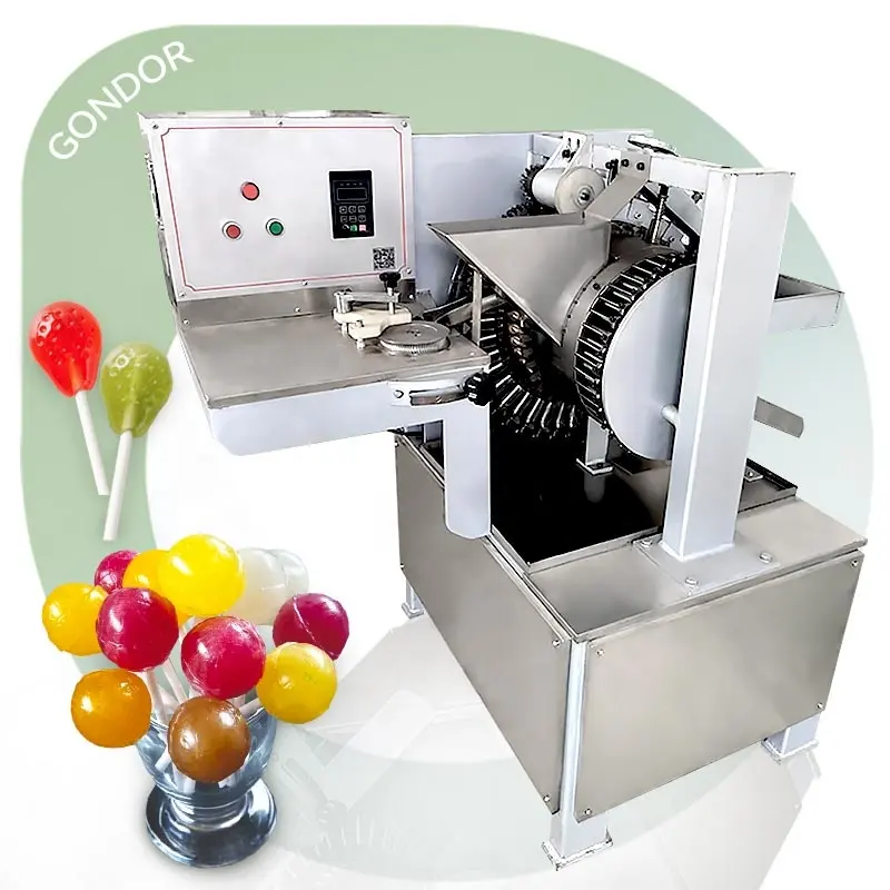 Endüstriyel manuel şeker sert yuvarlak Lollypop kağıt sopa lolipop ticaret için makine üretim hattı yapmak