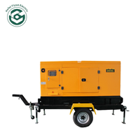 Mobiler Anhänger-Dieselgenerator mit Schalldämpfung, Vollkupferwicklung, 1800 U/min, Fernbedienung, Speziell für Landwirtschaft