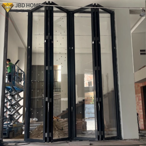 Porte pliante résistante aux vents forts - Porte pliante en aluminium de style <span class=keywords><strong>accordéon</strong></span> pour les zones à risque d'ouragan - Product Image 2