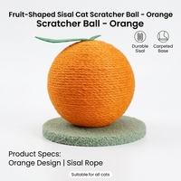 Balle à gratter pour chat en sisal, jouet interactif pour aiguiser les griffes, pour chats de petite et moyenne taille